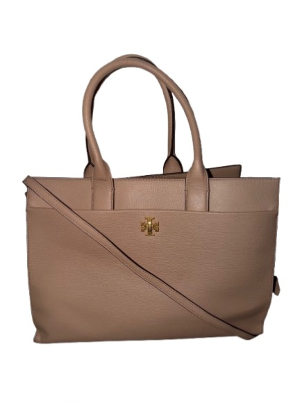 Tory Burch Leather Tote with Crossbody Strap